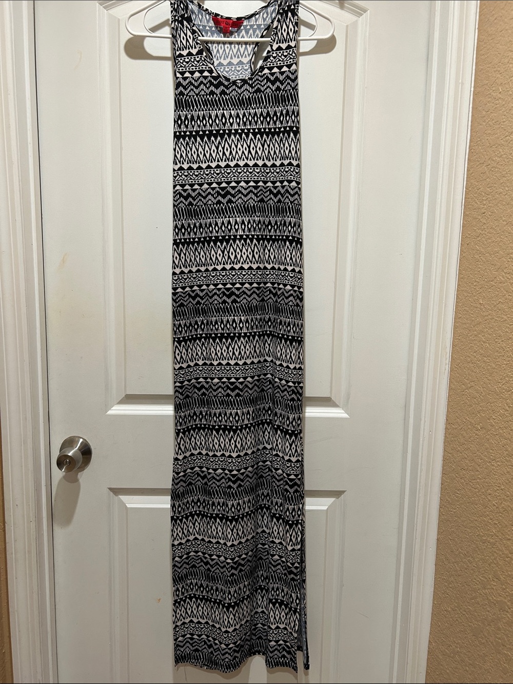 Hot Kiss Black and White Patterned Maxi Skirt